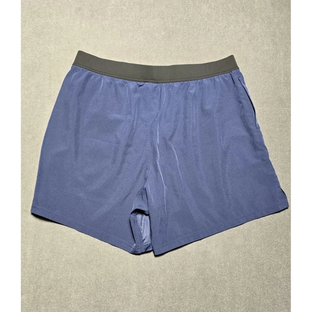 TACHUNTFISH Athletic Fitness Shorts Size 2XL Blue Arrow Performance MMA - Picture 4 of 6